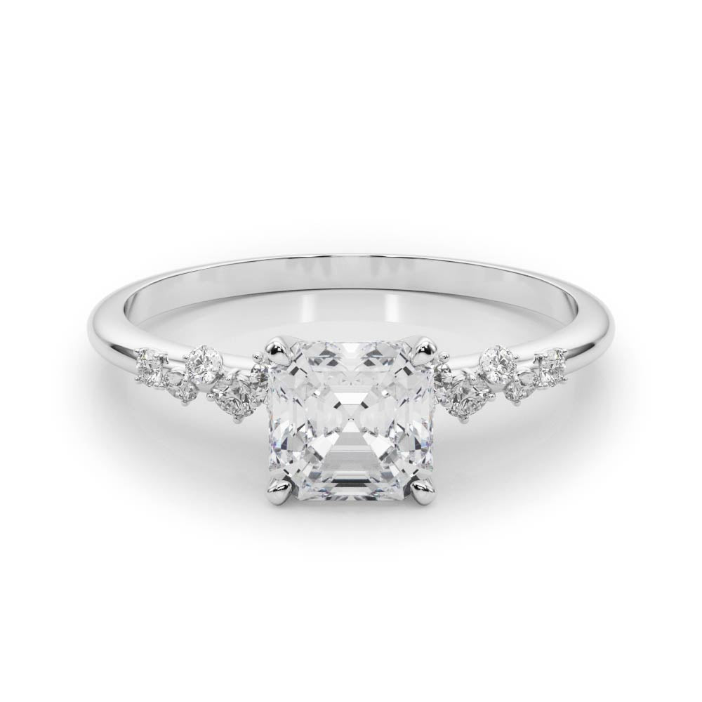 Regal Fashion Rings Oval Diamond Engagement Ring in 10K/14K gold and platinum with certified lab-grown or natural diamonds