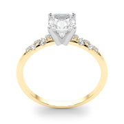 Regal Fashion Rings Oval Diamond Engagement Ring in 10K/14K gold and platinum with certified lab-grown or natural diamonds