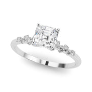 Regal Fashion Rings Oval Diamond Engagement Ring in 10K/14K gold and platinum with certified lab-grown or natural diamonds