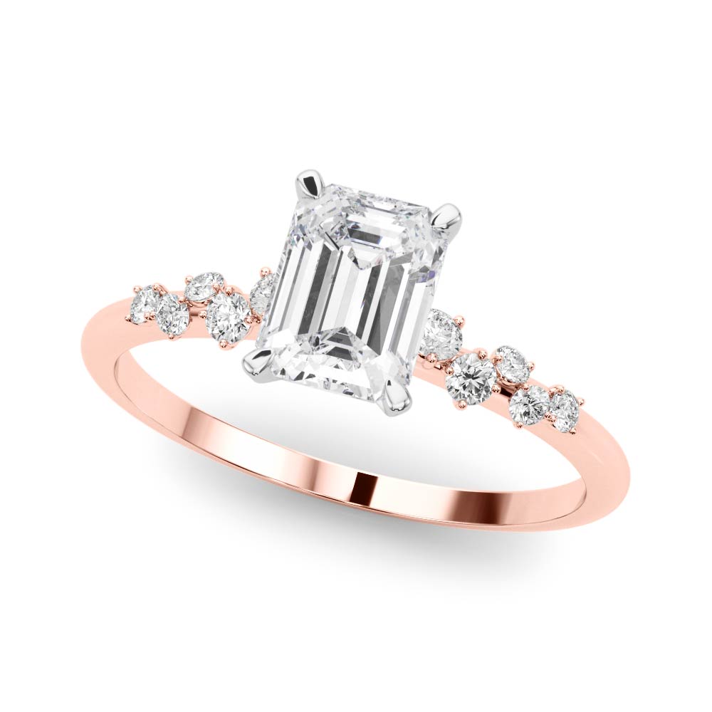 Regal Fashion Rings Oval Diamond Engagement Ring in 10K/14K gold and platinum with certified lab-grown or natural diamonds