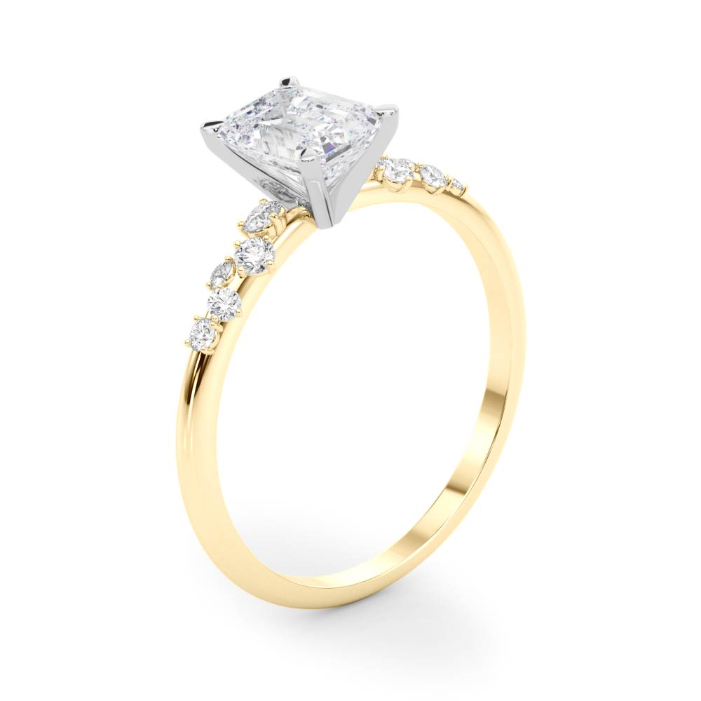 Regal Fashion Rings Oval Diamond Engagement Ring in 10K/14K gold and platinum with certified lab-grown or natural diamonds