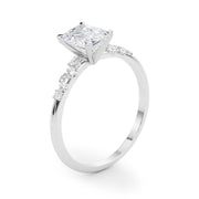 Regal Fashion Rings Oval Diamond Engagement Ring in 10K/14K gold and platinum with certified lab-grown or natural diamonds