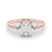 Regal Fashion Rings Oval Diamond Engagement Ring in 10K/14K gold and platinum with certified lab-grown or natural diamonds