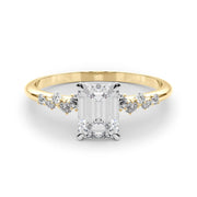 Regal Fashion Rings Oval Diamond Engagement Ring in 10K/14K gold and platinum with certified lab-grown or natural diamonds