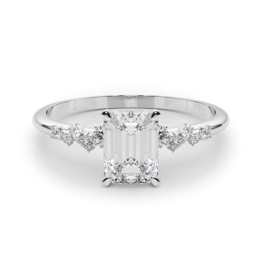 Regal Fashion Rings Oval Diamond Engagement Ring in 10K/14K gold and platinum with certified lab-grown or natural diamonds