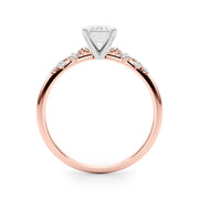 Regal Fashion Rings Oval Diamond Engagement Ring in 10K/14K gold and platinum with certified lab-grown or natural diamonds