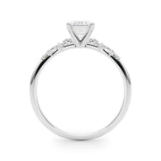 Regal Fashion Rings Oval Diamond Engagement Ring in 10K/14K gold and platinum with certified lab-grown or natural diamonds