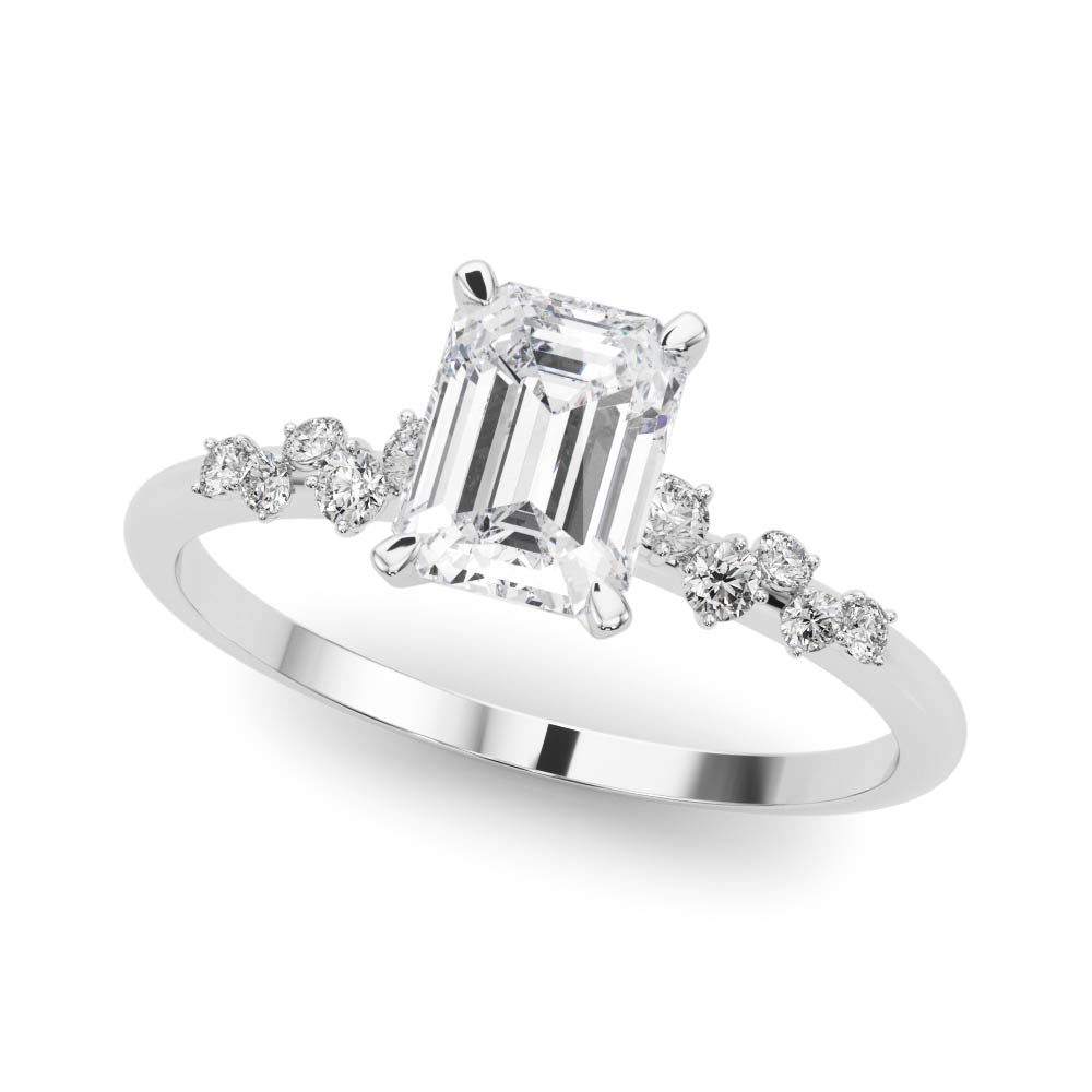 Regal Fashion Rings Oval Diamond Engagement Ring in 10K/14K gold and platinum with certified lab-grown or natural diamonds