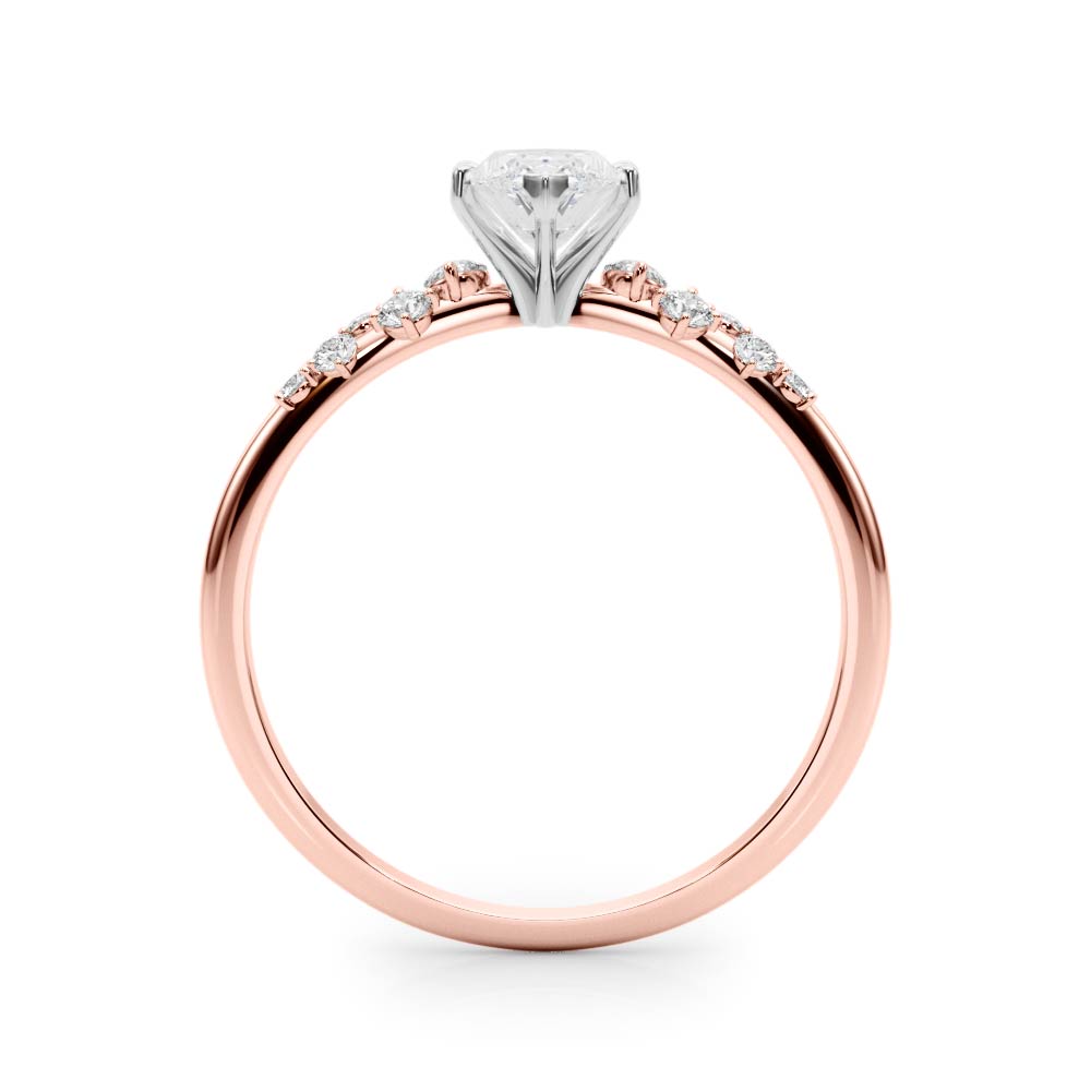 Regal Fashion Rings Oval Diamond Engagement Ring in 10K/14K gold and platinum with certified lab-grown or natural diamonds