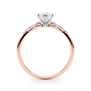 Regal Fashion Rings Oval Diamond Engagement Ring in 10K/14K gold and platinum with certified lab-grown or natural diamonds