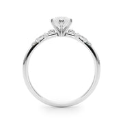 Regal Fashion Rings Oval Diamond Engagement Ring in 10K/14K gold and platinum with certified lab-grown or natural diamonds