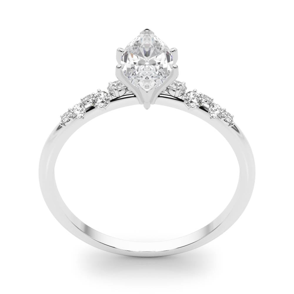 Regal Fashion Rings Oval Diamond Engagement Ring in 10K/14K gold and platinum with certified lab-grown or natural diamonds