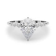 Regal Fashion Rings Oval Diamond Engagement Ring in 10K/14K gold and platinum with certified lab-grown or natural diamonds