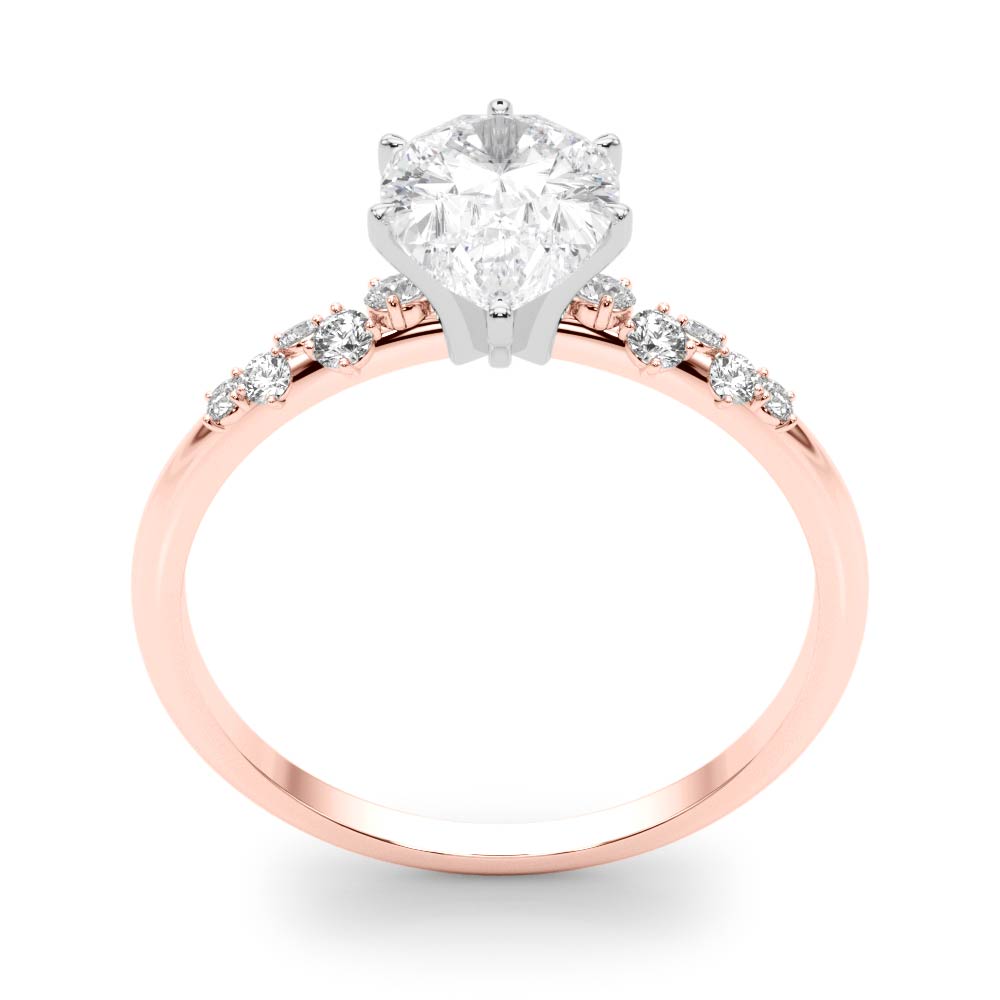 Regal Fashion Rings Oval Diamond Engagement Ring in 10K/14K gold and platinum with certified lab-grown or natural diamonds