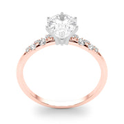 Regal Fashion Rings Oval Diamond Engagement Ring in 10K/14K gold and platinum with certified lab-grown or natural diamonds