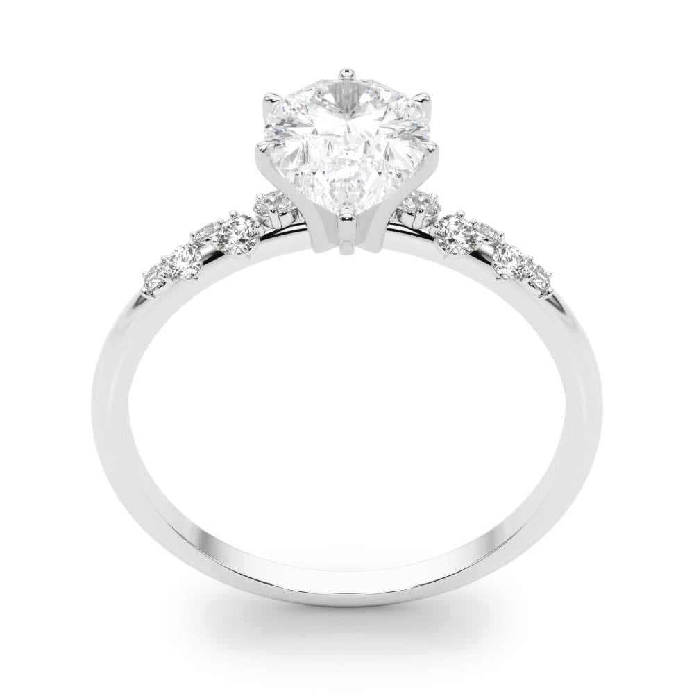 Regal Fashion Rings Oval Diamond Engagement Ring in 10K/14K gold and platinum with certified lab-grown or natural diamonds