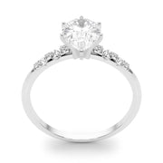 Regal Fashion Rings Oval Diamond Engagement Ring in 10K/14K gold and platinum with certified lab-grown or natural diamonds