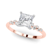 Regal Fashion Rings Oval Diamond Engagement Ring in 10K/14K gold and platinum with certified lab-grown or natural diamonds