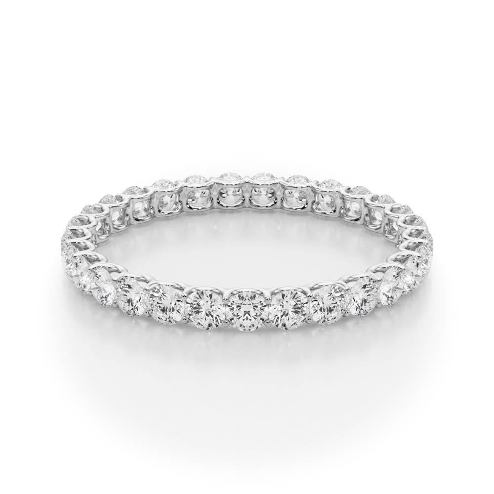 U-Prong Full Eternity Ring in Gold & Platinum