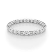 U-Prong Full Eternity Ring in Gold & Platinum