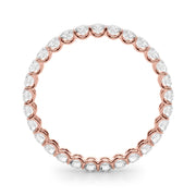 U-Prong Full Eternity Ring in Gold & Platinum