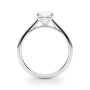 Timeless Solitaire Cushion Diamond Engagement Ring in 10K/14K gold and platinum with certified lab-grown or natural diamonds