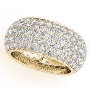 5 Row Full Eternity Ring in 10K/14K gold and platinum with certified lab-grown or natural diamonds