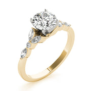 Devoted Engagement Ring Marquise Diamond Engagement Ring in 10K/14K gold and platinum with certified lab-grown or natural diamonds