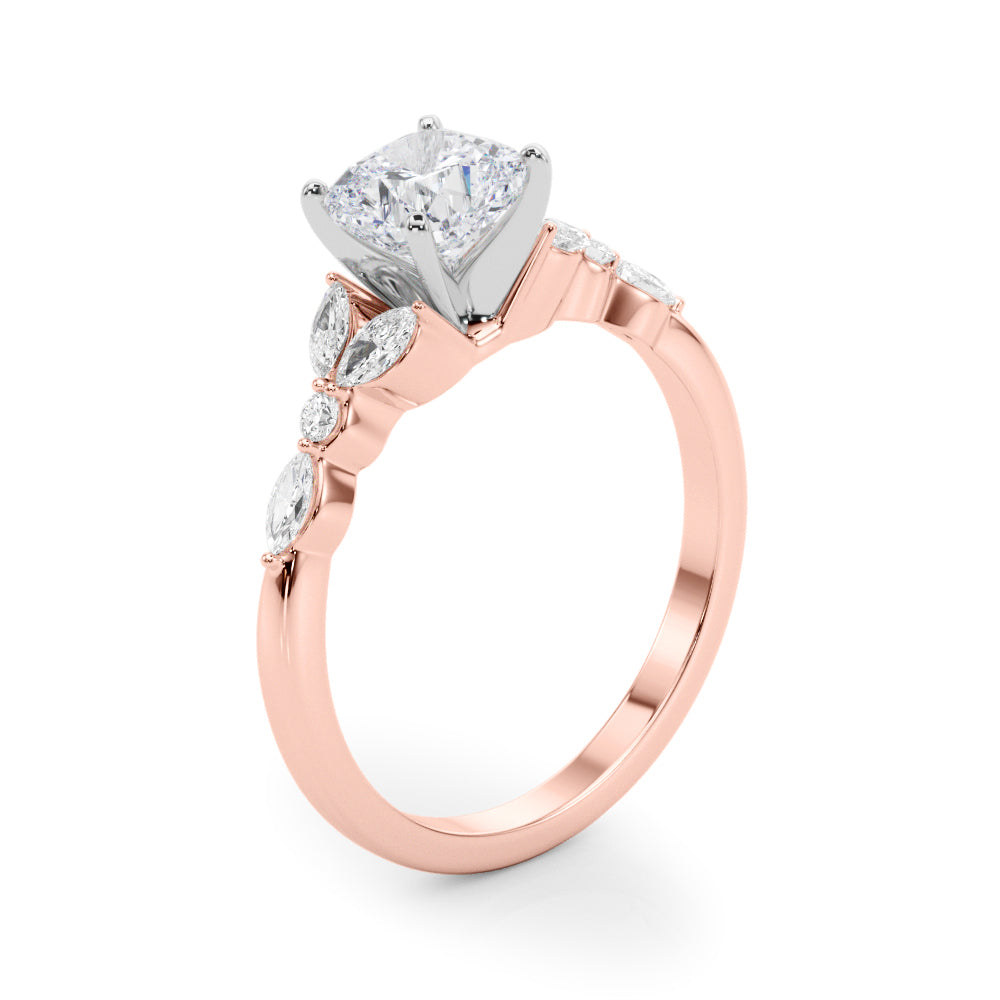 Devoted Engagement Ring Marquise Diamond Engagement Ring in 10K/14K gold and platinum with certified lab-grown or natural diamonds