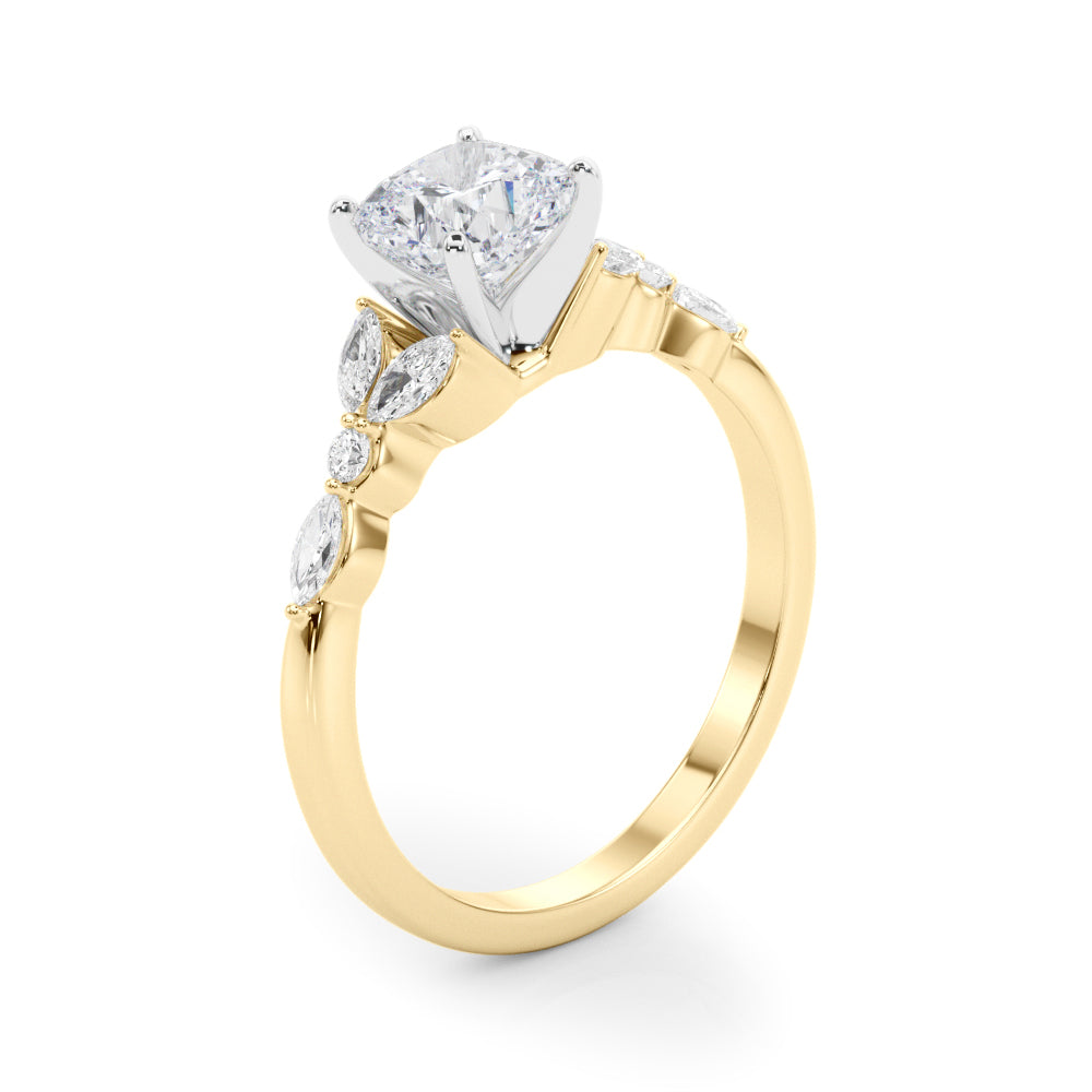 Devoted Engagement Ring Marquise Diamond Engagement Ring in 10K/14K gold and platinum with certified lab-grown or natural diamonds