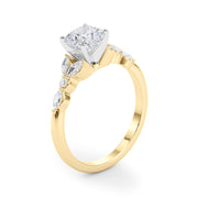 Devoted Engagement Ring Marquise Diamond Engagement Ring in 10K/14K gold and platinum with certified lab-grown or natural diamonds