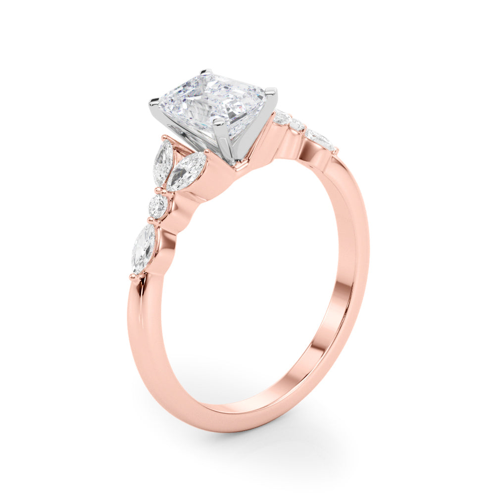 Devoted Engagement Ring Marquise Diamond Engagement Ring in 10K/14K gold and platinum with certified lab-grown or natural diamonds