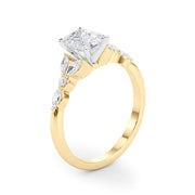 Devoted Engagement Ring Marquise Diamond Engagement Ring in 10K/14K gold and platinum with certified lab-grown or natural diamonds