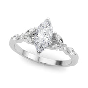 Devoted Engagement Ring Marquise Diamond Engagement Ring in 10K/14K gold and platinum with certified lab-grown or natural diamonds