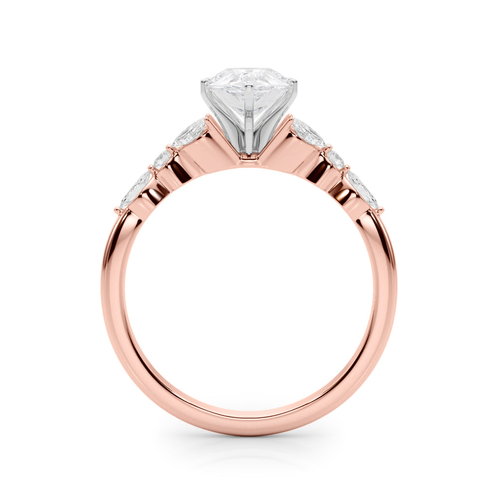 Devoted Engagement Ring Marquise Diamond Engagement Ring in 10K/14K gold and platinum with certified lab-grown or natural diamonds