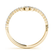 Marquise Chevron Half Eternity Ring in Gold & Platinum