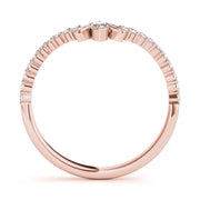 Marquise Chevron Half Eternity Ring in Gold & Platinum