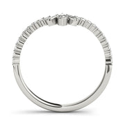 Marquise Chevron Half Eternity Ring in Gold & Platinum