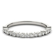 Stackable Bands Half Eternity Ring in Gold & Platinum