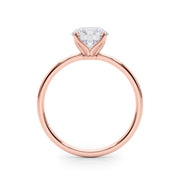Couture Solitaire Rounds Round Diamond Engagement Ring in 10K/14K gold and platinum with certified lab-grown or natural diamonds