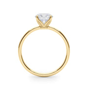 Couture Solitaire Rounds Round Diamond Engagement Ring in 10K/14K gold and platinum with certified lab-grown or natural diamonds