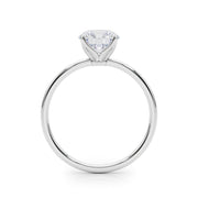 Couture Solitaire Rounds Round Diamond Engagement Ring in 10K/14K gold and platinum with certified lab-grown or natural diamonds