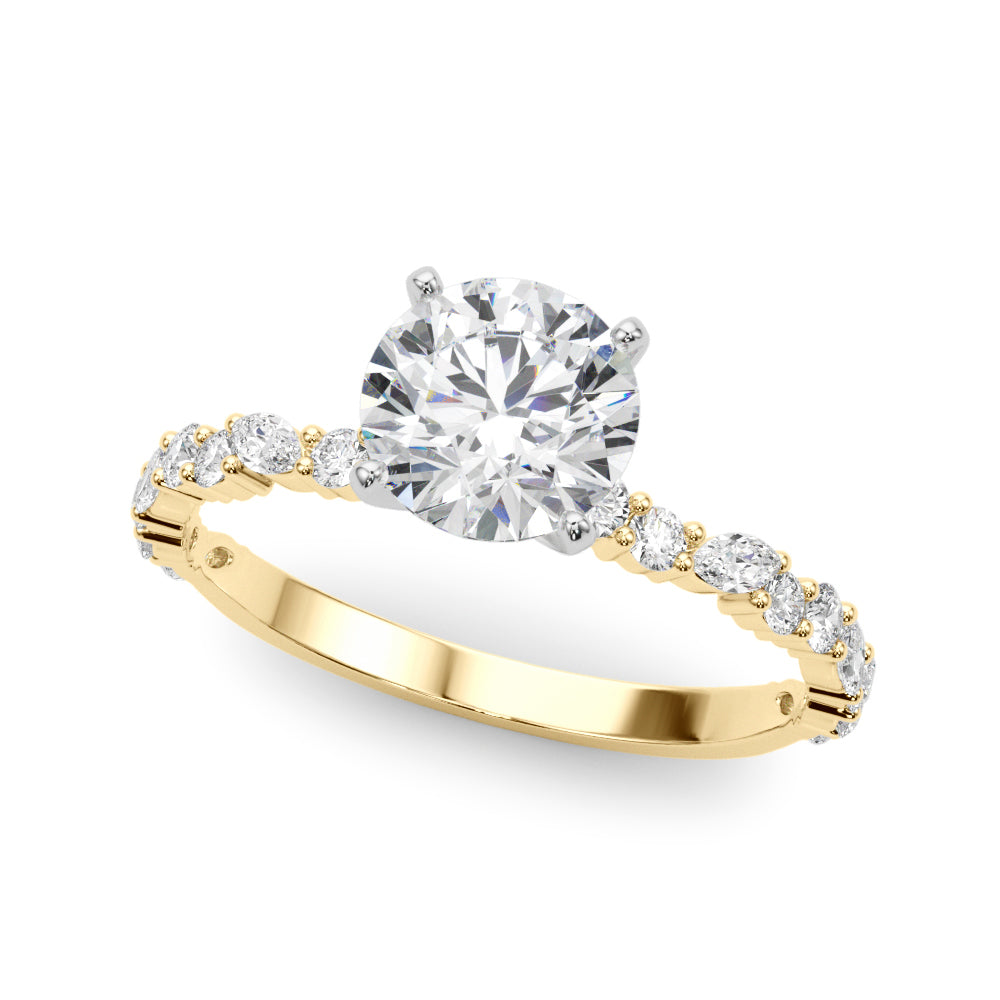 Graceful Engagement Ring Marquise Diamond Engagement Ring in 10K/14K gold and platinum with certified lab-grown or natural diamonds