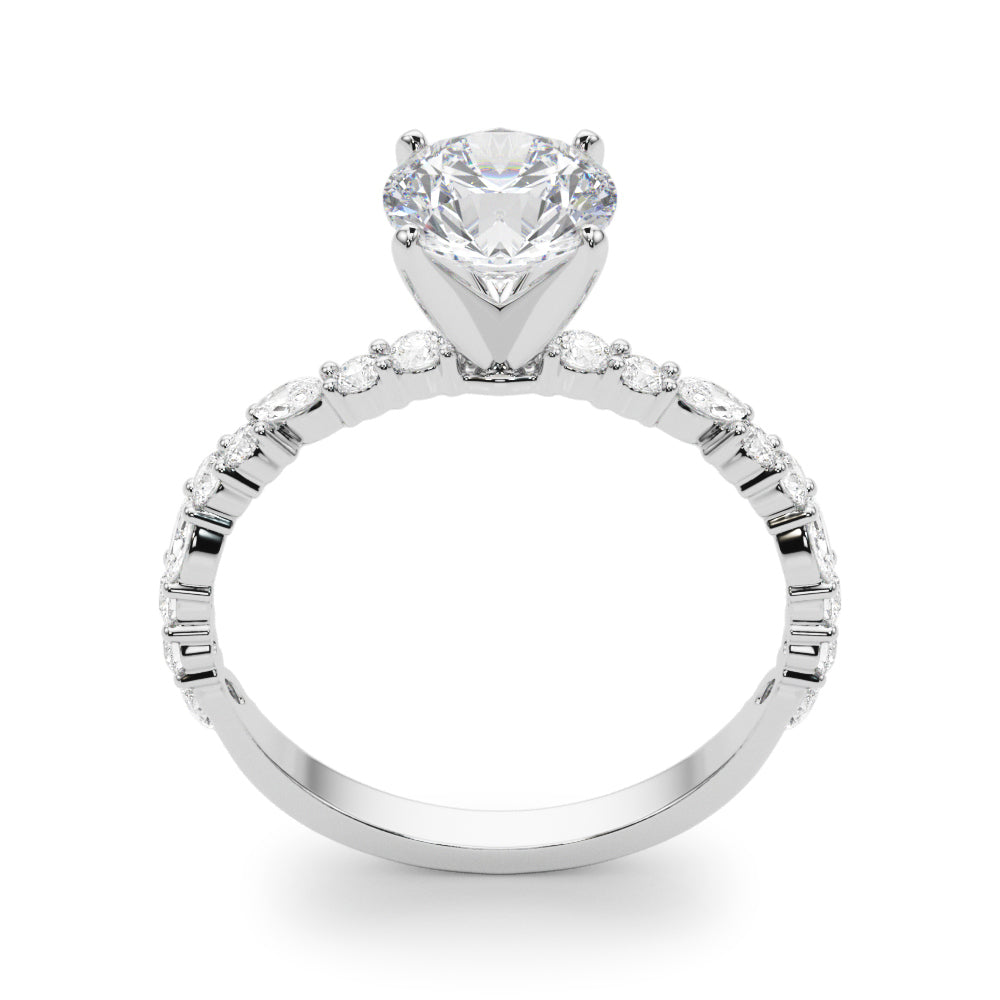 Graceful Engagement Ring Marquise Diamond Engagement Ring in 10K/14K gold and platinum with certified lab-grown or natural diamonds