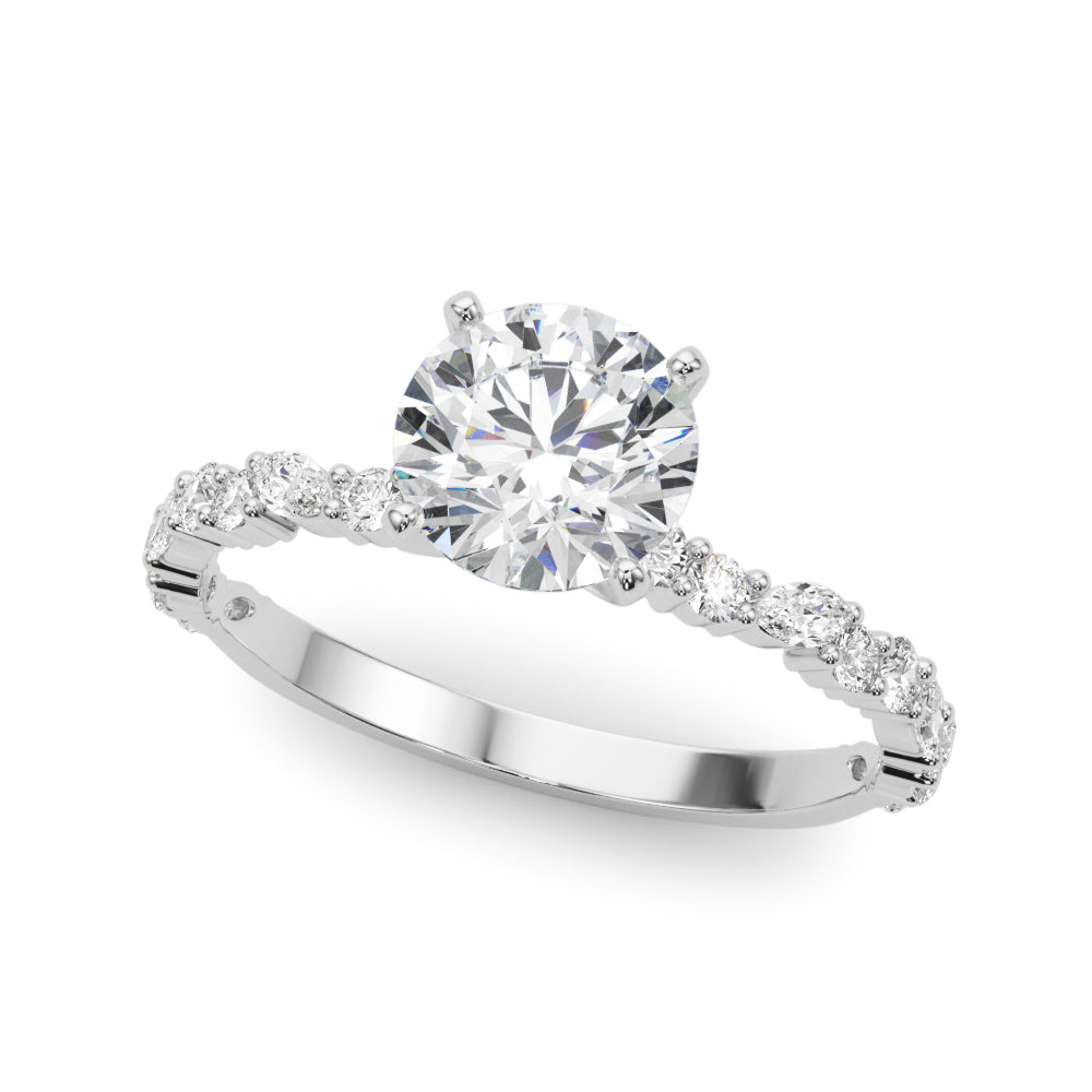 Graceful Engagement Ring Marquise Diamond Engagement Ring in 10K/14K gold and platinum with certified lab-grown or natural diamonds