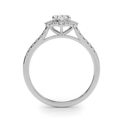 Splendid Fashion Ring Oval Diamond Engagement Ring in 10K/14K gold and platinum with certified lab-grown or natural diamonds