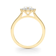 Dazzling Fashion Ring Pear Diamond Engagement Ring in 10K/14K gold and platinum with certified lab-grown or natural diamonds
