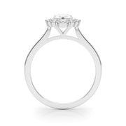 Dazzling Fashion Ring Pear Diamond Engagement Ring in 10K/14K gold and platinum with certified lab-grown or natural diamonds