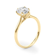 Enchanted Solitaire Shape Pear Diamond Engagement Ring in 10K/14K gold and platinum with certified lab-grown or natural diamonds