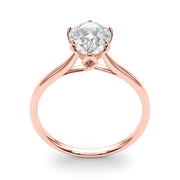 Enchanted Solitaire Shape Pear Diamond Engagement Ring in 10K/14K gold and platinum with certified lab-grown or natural diamonds